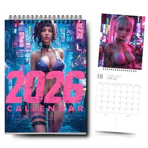 Anime Girl Calendar - Etsy