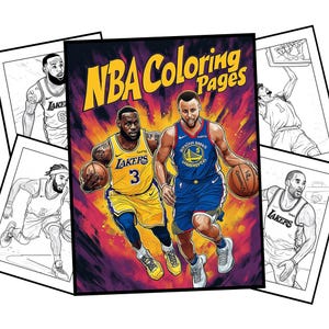 NBA Malvorlagen | Basketball Malvorlagen | Sport Malseite | Malvorlagen für Kinder | NBA Malvorlagen | Kids B-Ball Malbuch