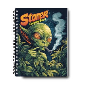 Stoner Coloring Book | Weed Coloring Book | Hippie Coloring Book | 420 Coloring Book | Stoner Gifts | Adult Coloring Book | Trippy Coloring