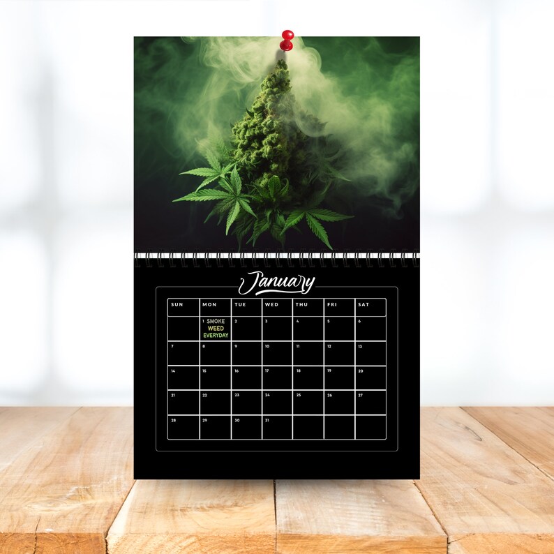 Seasons of Cannabis 2024 Cannabis Calendar 12 Month Calendar Spiral