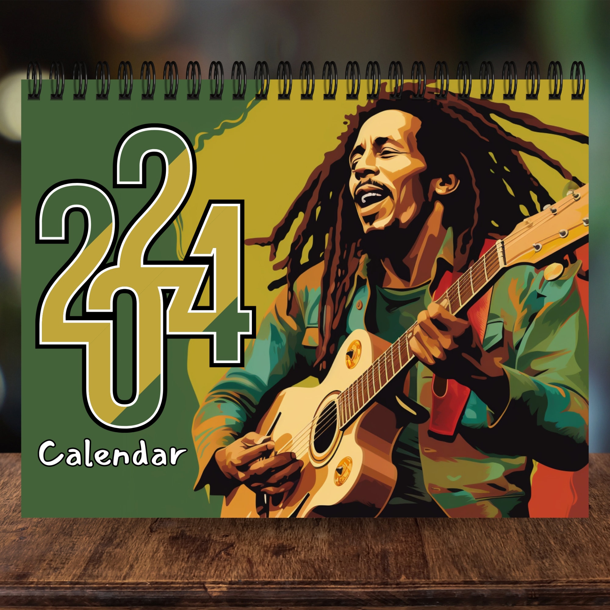 2025 Bob Marley Calendar 12 Month Calendar, Spiral Calendar, Wall