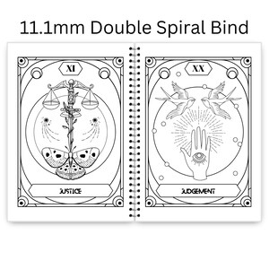Major Arcana Tarot Coloring Book for Adults & Teens - 25 Mystical Grimoire-Style Bold Coloring Pages image 5