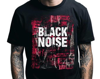 Black Noise Graphic Tee: Unisex Concert T-Shirt