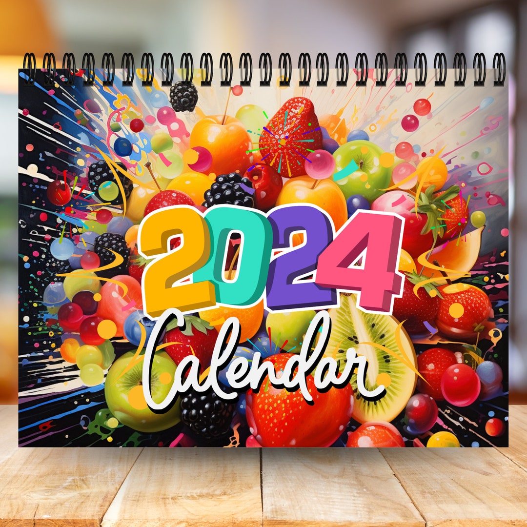 2024-abstract-fruit-calendar-12-month-calendar-spiral-calendar-wall