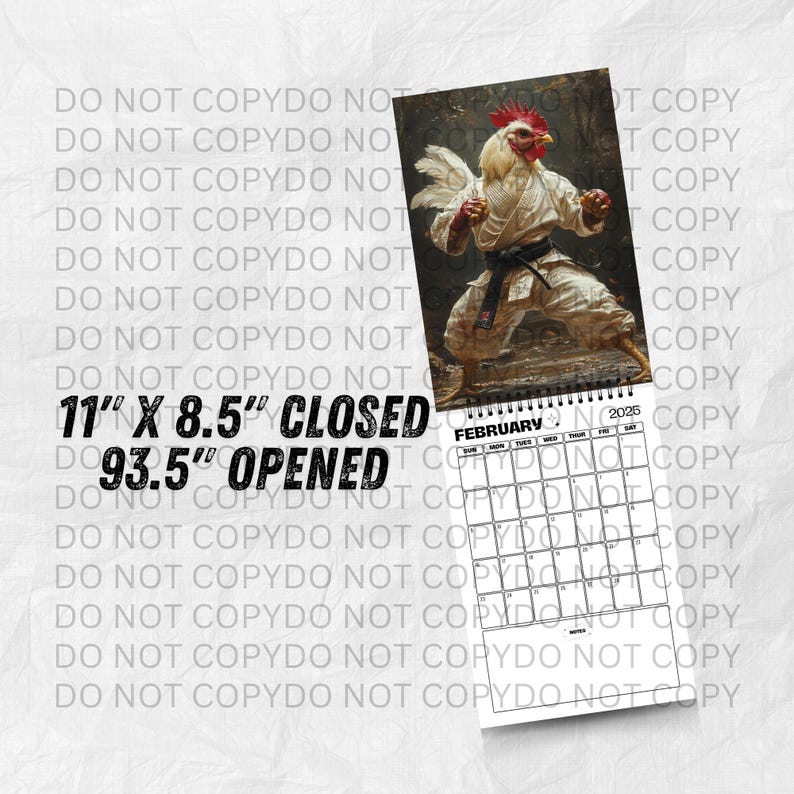 2025 Chicken Calendar 12 Month Calendar Animal Lover Calendar Silly