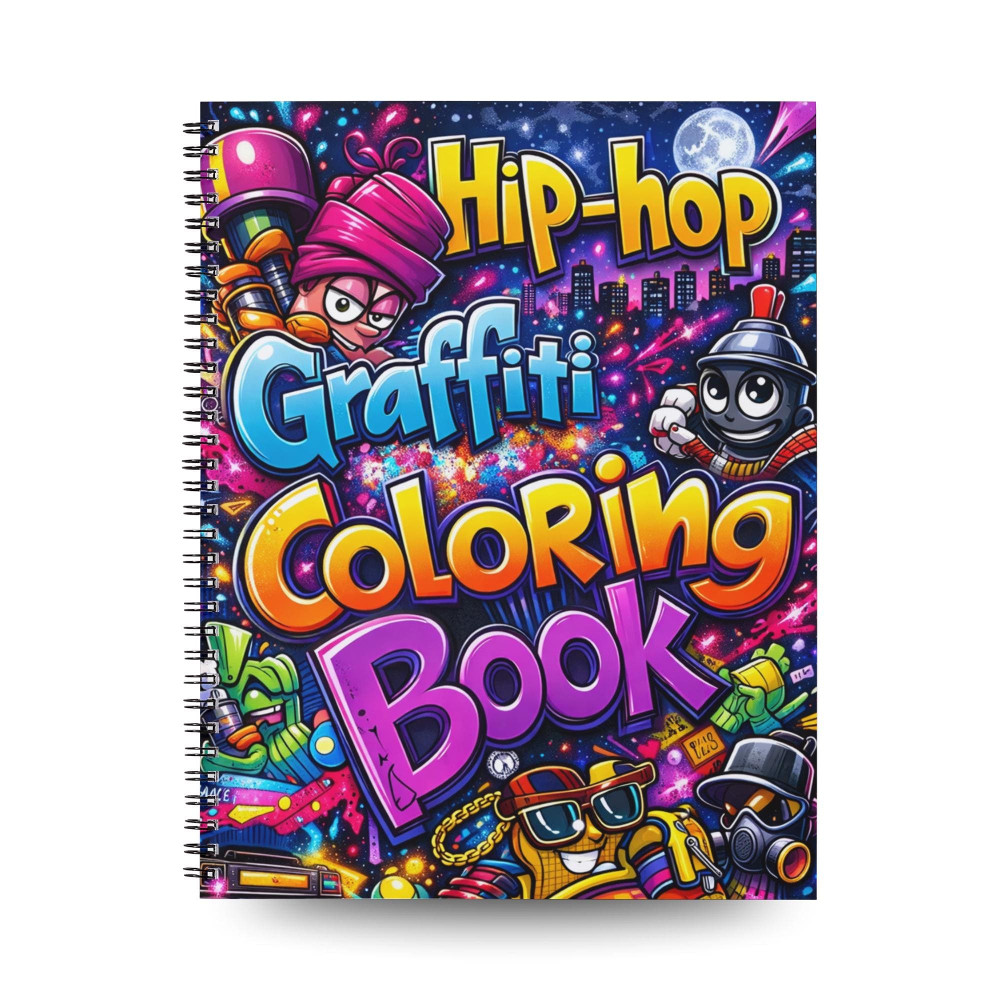 Hip Hop Graffiti Coloring Book for Kids, Teens & Adults | Bold