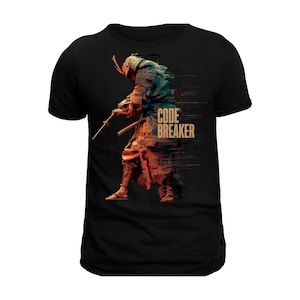 Code Breaker T-shirt, Unisex Gamer Shirt, Retro Cool Tee, Gift for Gamers, Cyberpunk Tee, Glitch T-Shirt