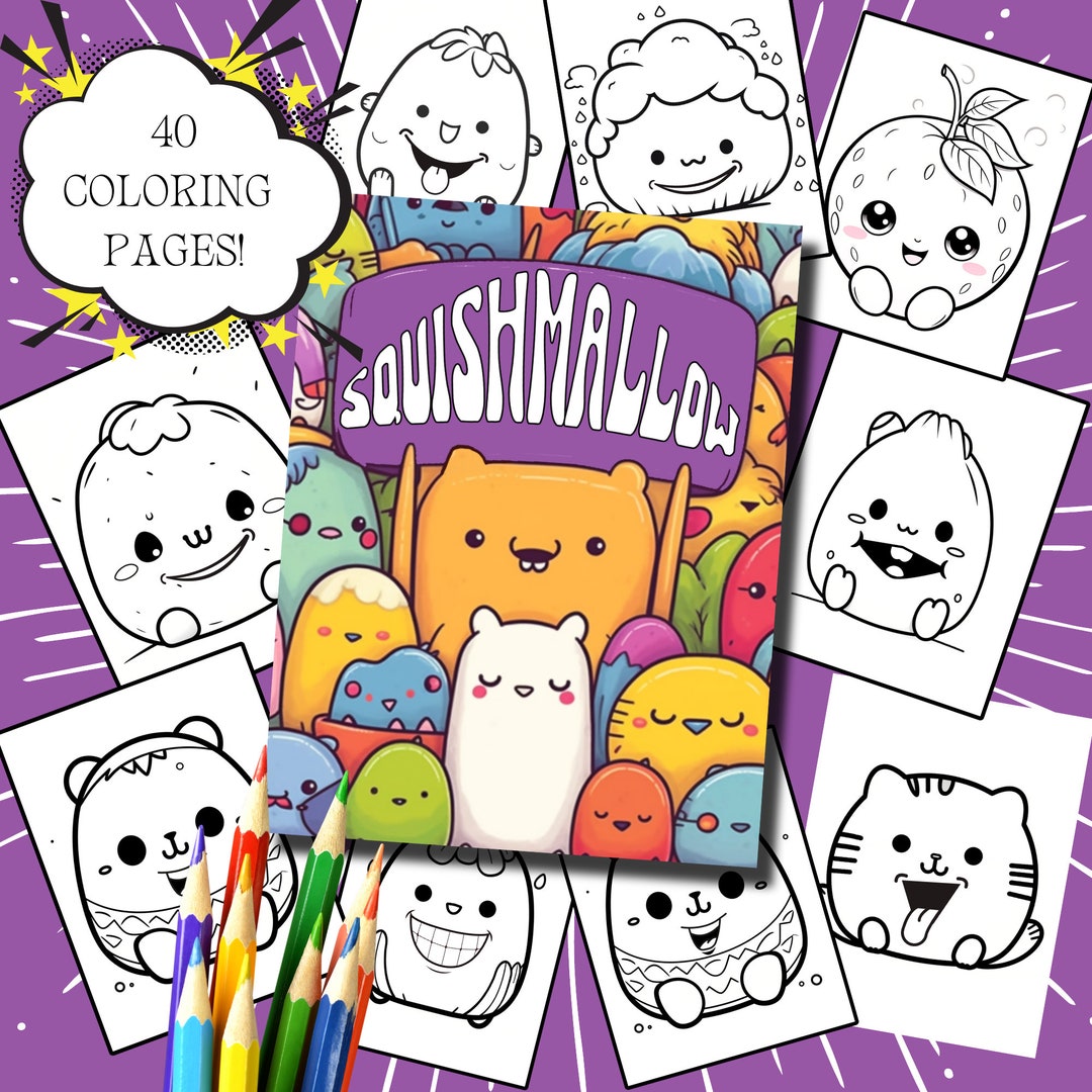 Squishmallow Coloring Pages Squishville Coloring Squishmallows Print ...