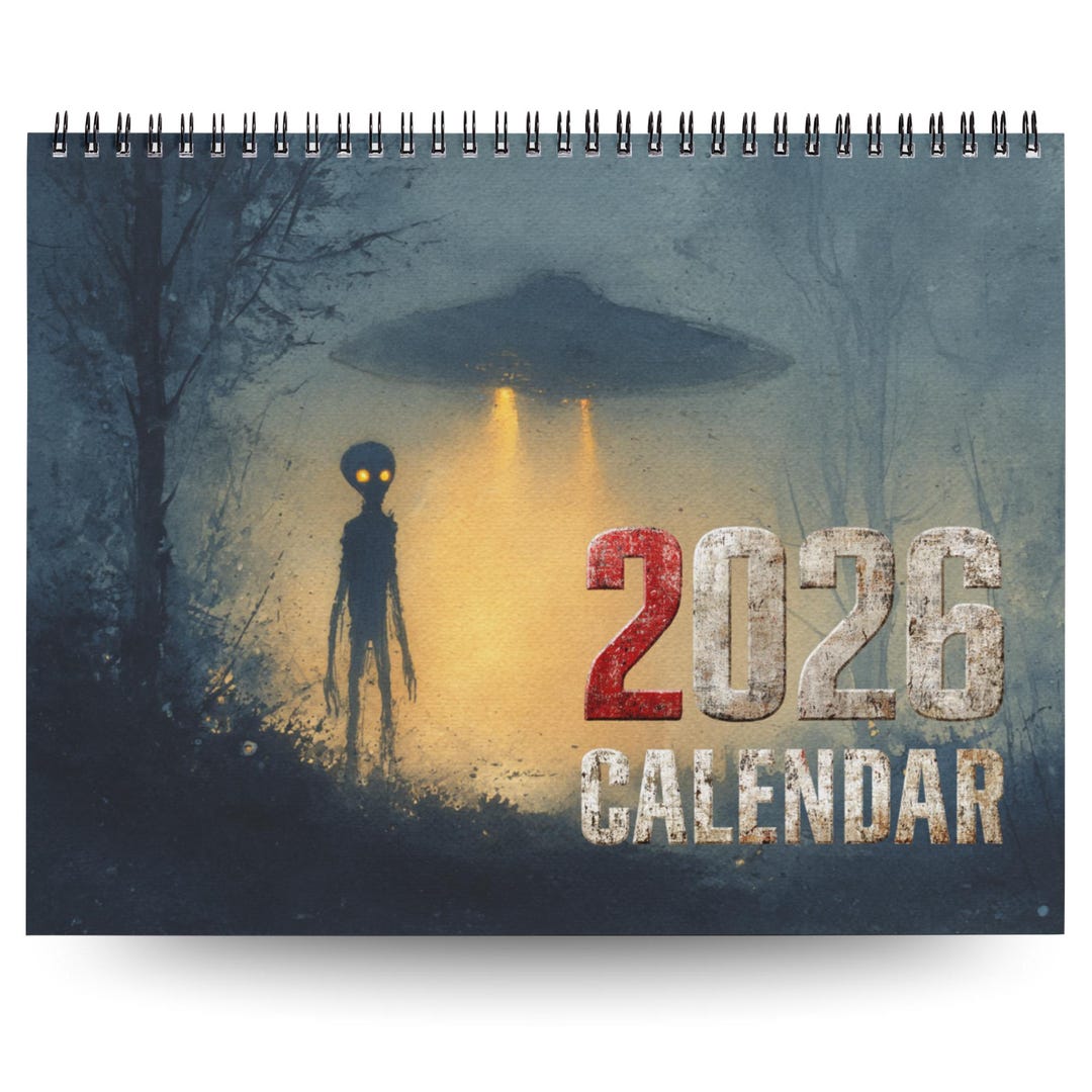 2026 Wall Calendar: Alien Themed Custom Calendar - Etsy
