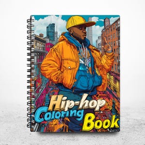 Hip-hop Coloring Book | Graffiti Coloring | Hip Hop Color Page | Urban Art Coloring Book | Coloring Book | Kid Coloring Book | Graffiti Page