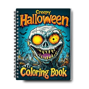 Halloween Coloring Book | Spooky Coloring Book | Creepy Coloring Book | Ghost Coloring Pages | Horror Coloring Book | Halloween Activity