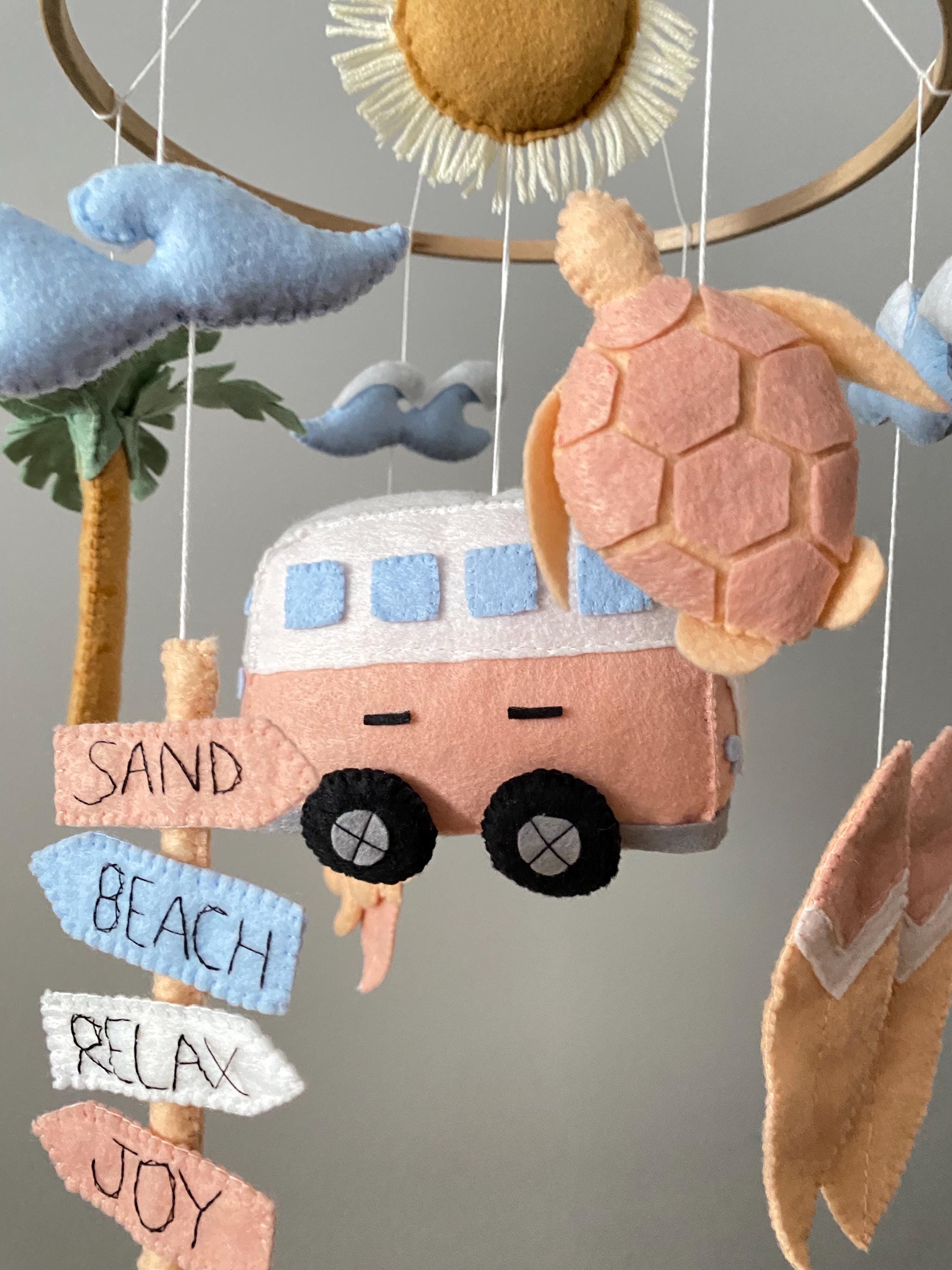 サーフベビーモビール：ビーチベビールームデコレーション、海をテーマ