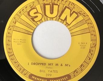 Bill Yates Rockabilly 45rpm Record, Sun 399, 1966