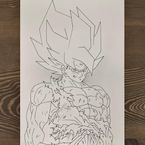 Handgezeichnete Anime/Manga Kunst | Traditionelle Kunst (Tusche & Graphit) | 8,27 in x 11,69 in Bristol-Papier