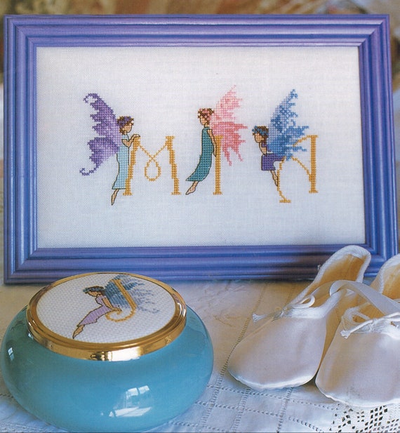 Fairy Cross Stitch Alphabet PDF Patterns Needle Point Etsy