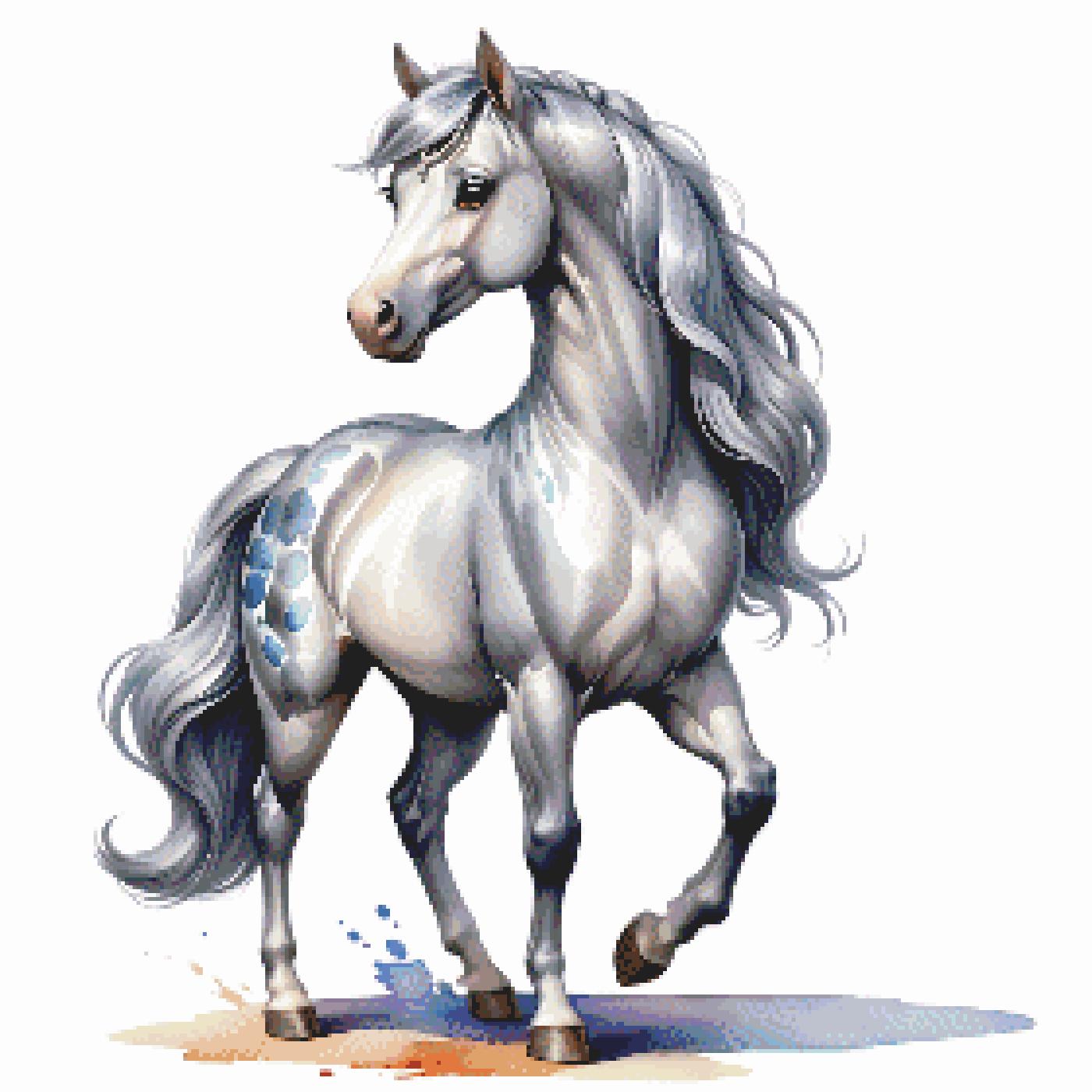 Horse 2 Cross Stitch Pattern (PDF Digital Download) - Etsy
