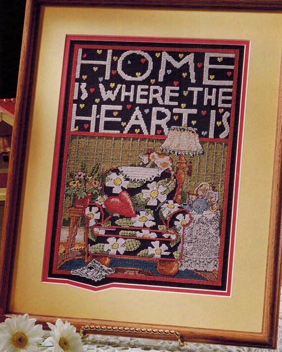 Vintage Home Cross Stitch PDF Pattern House Decorations Etsy
