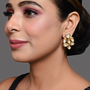 Kundan Ohrringe, Ethnischer Schmuck, Kundan Ohrringe, Kundan Ohrringe, Kundan Ohrringe, Kundan Ohrringe