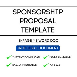 Customizable Sponsorship Proposal Template for Events and Projects