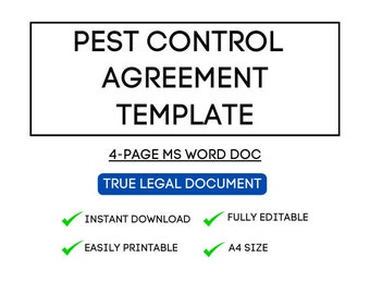 Umowa o świadczenie usług zwalczania szkodników