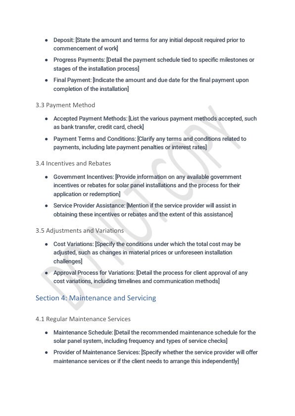 Solar Panel Contrac Form.pdf Solar Panel Installation Contract - Etsy