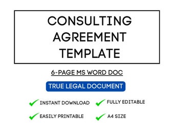 Szablon umowy o świadczenie usług konsultingowych — profesjonalny i edytowalny