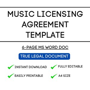 Umfassende Vorlage für einen Musiklizenzvertrag