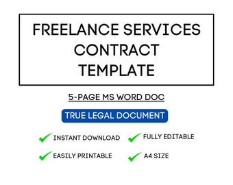 Streamlined Freelance Services Contract Template