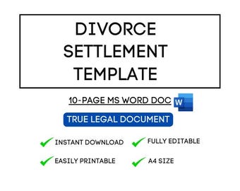 Szablon umowy o rozwodzie – kompleksowy i łatwy do dostosowania