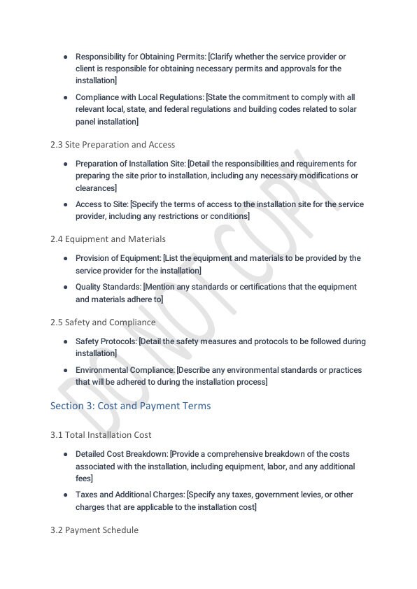 Solar Panel Contrac Form.pdf Solar Panel Installation Contract - Etsy