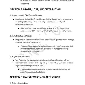 Editable Business Partnership Agreement Template - Etsy