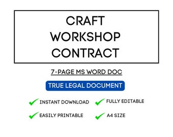 Wzór umowy o warsztaty rzemieślnicze: