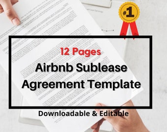 Szablon umowy podnajmu Airbnb: edytowalny, profesjonalny i łatwy w użyciu