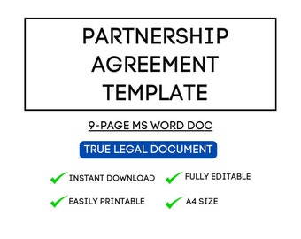 Edytowalny wzór umowy o partnerstwie biznesowym