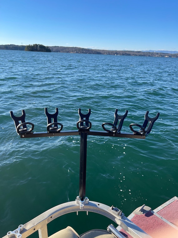 Angled Adjustable 5 Rod Holder Spider Rig Crappie Drift Fishing 
