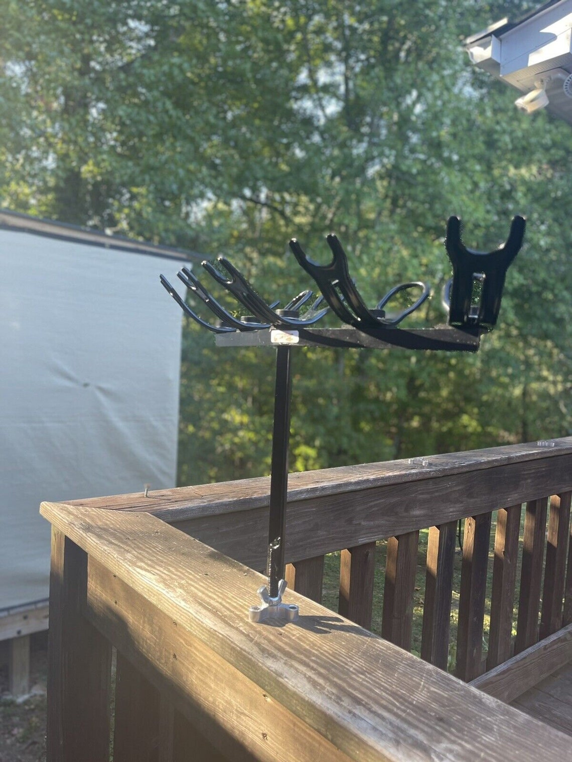 Angled Adjustable 5 Rod Holder Spider Rig Crappie Drift Etsy
