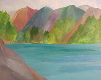 Glacier National Park Painting