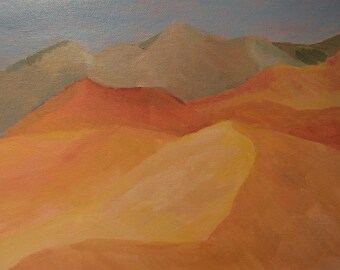 Death Valley National Park - Desert View Painting - Acrylic Landscape