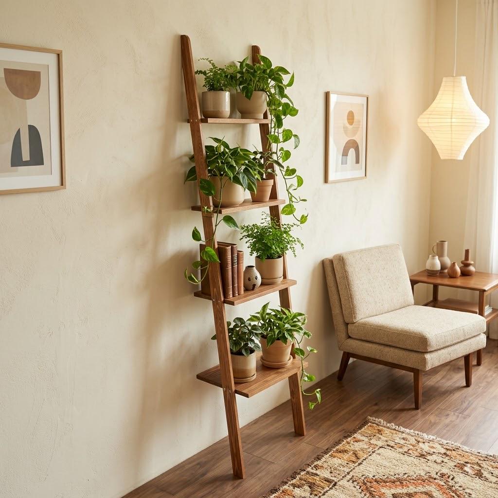 Mcm Wood Plant Stand - Etsy Canada