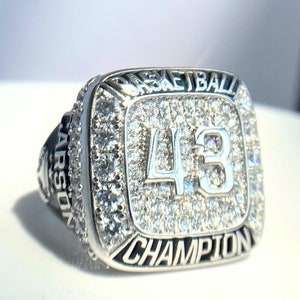 Custom sports / championship ring -sterling silver/10KT gold- personalized-Jour Nouveau Jewelry