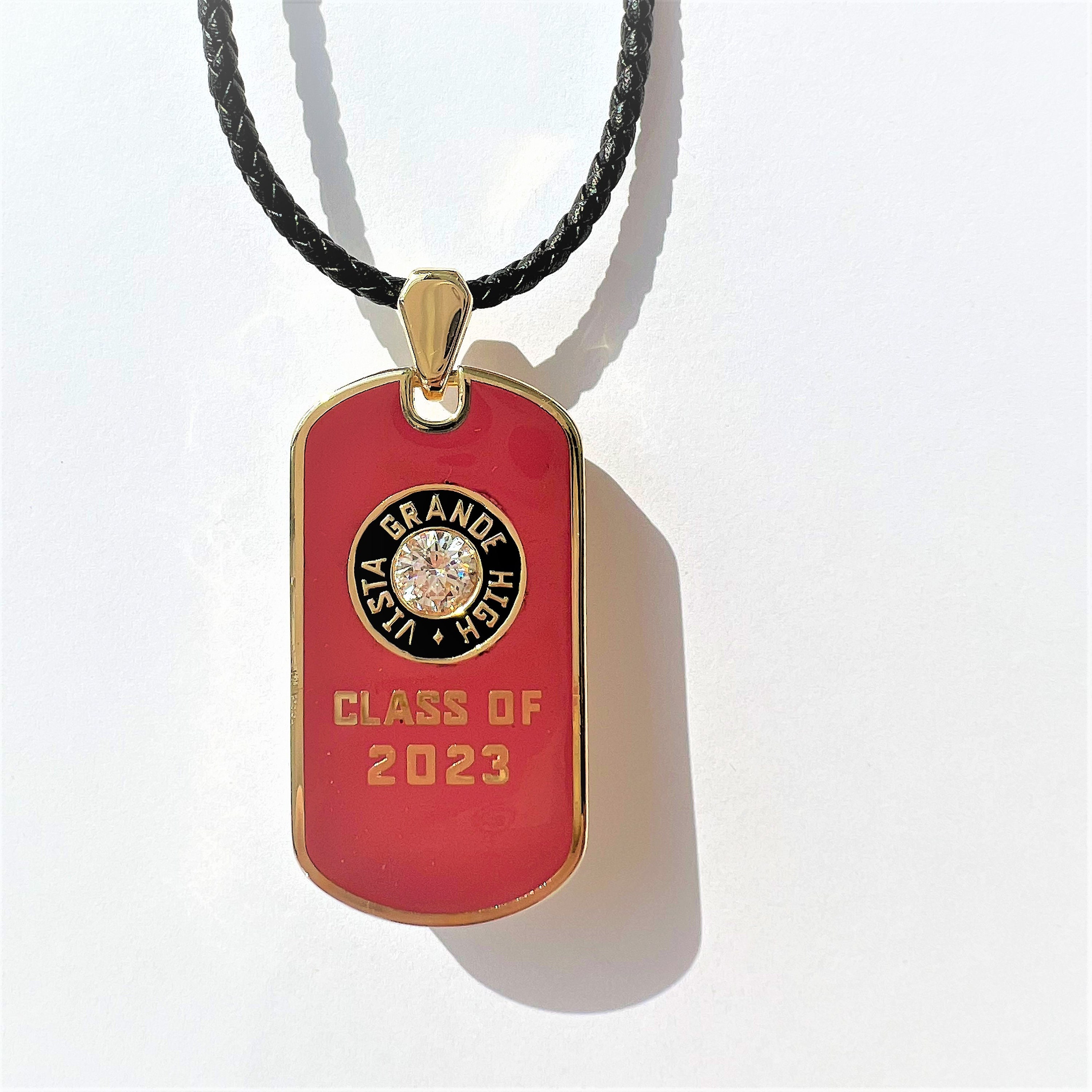 High school graduation jewelry dog tags cheap