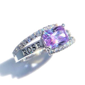 Customizable sterling silver /10K gold class ring for ladies -Jour Nouveau Jewelry