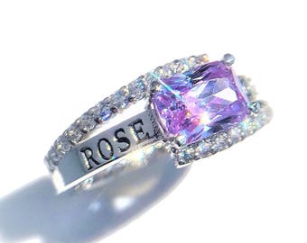 Customizable sterling silver /10K gold class ring for ladies -Jour Nouveau Jewelry