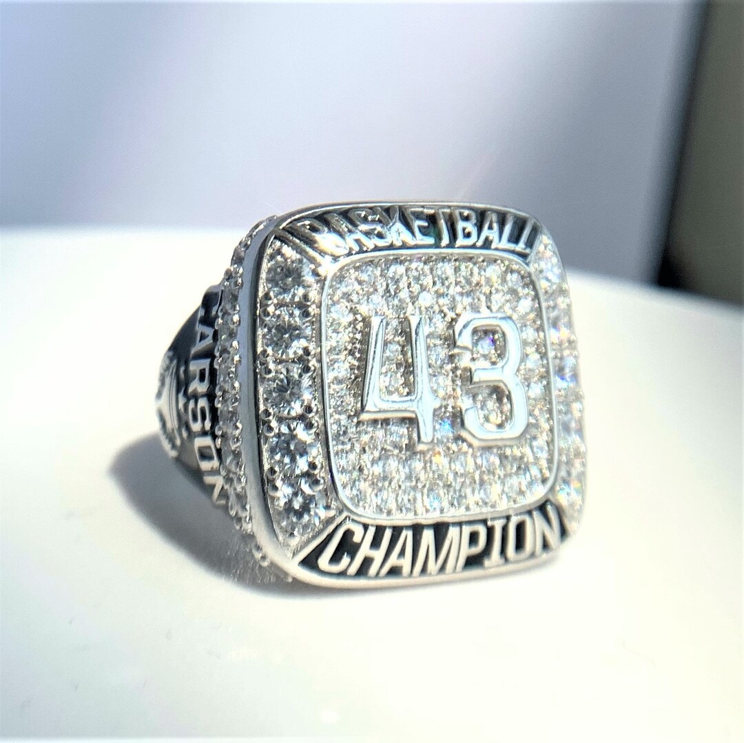 Custom Sports/championship Ring for Mensterling Silver/10k Gold