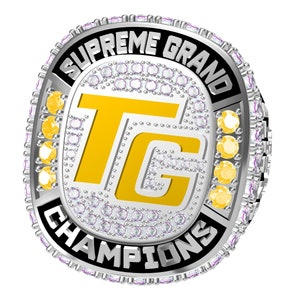 Custom sports/championship ring / cheer team ring -sterling silver- personalized-Jour Nouveau Jewelry