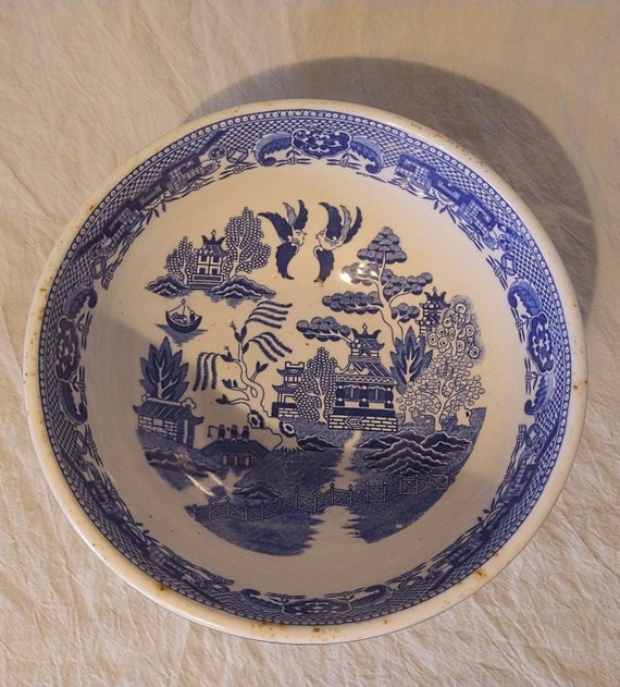 ブース ブルー・ウィロー サラダボウル ブース ブルー・ウィロー サラダボウル ブース ブルー・ウィロー