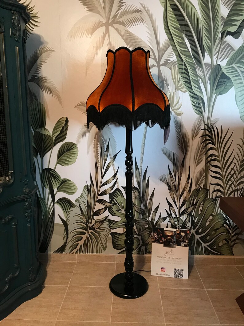 FLOOR LAMP: Victorian Vintage Style Handmade Custom Lamp Shade - Etsy