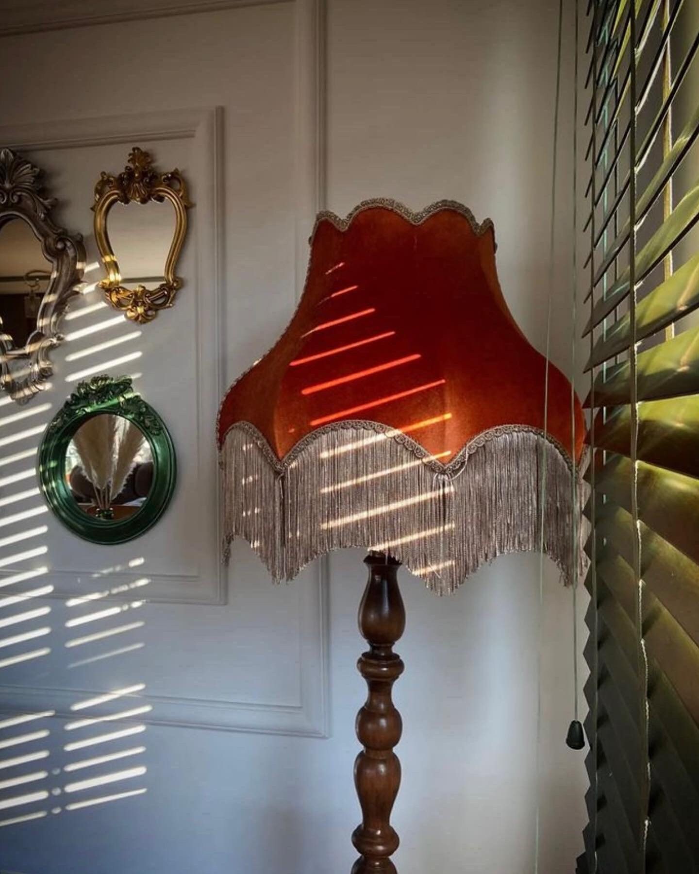 LAMP SHADE/PENDANT Victorian Vintage Style Handmade Custom Velvet Lamp