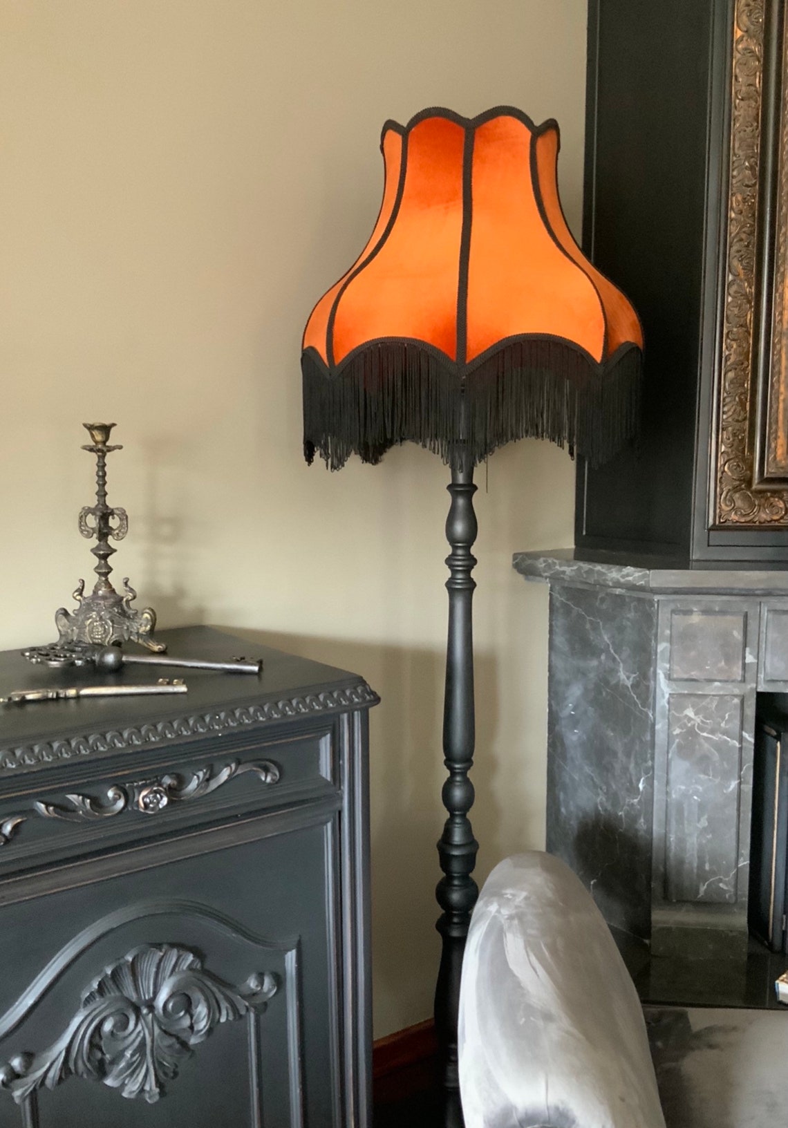 FLOOR LAMP: Victorian Vintage Style Handmade Custom Lamp Shade - Etsy