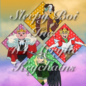 Sleepy Boi INC. Acrylic Keychains